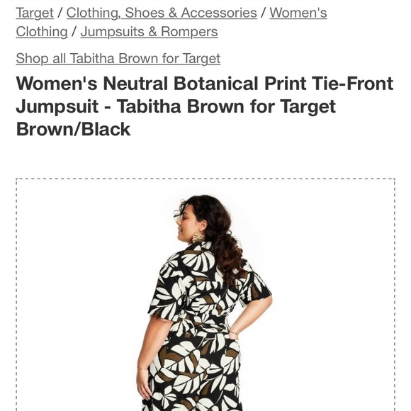 Target x Tabitha Brown Jumpsuit - Picture 3 of 6